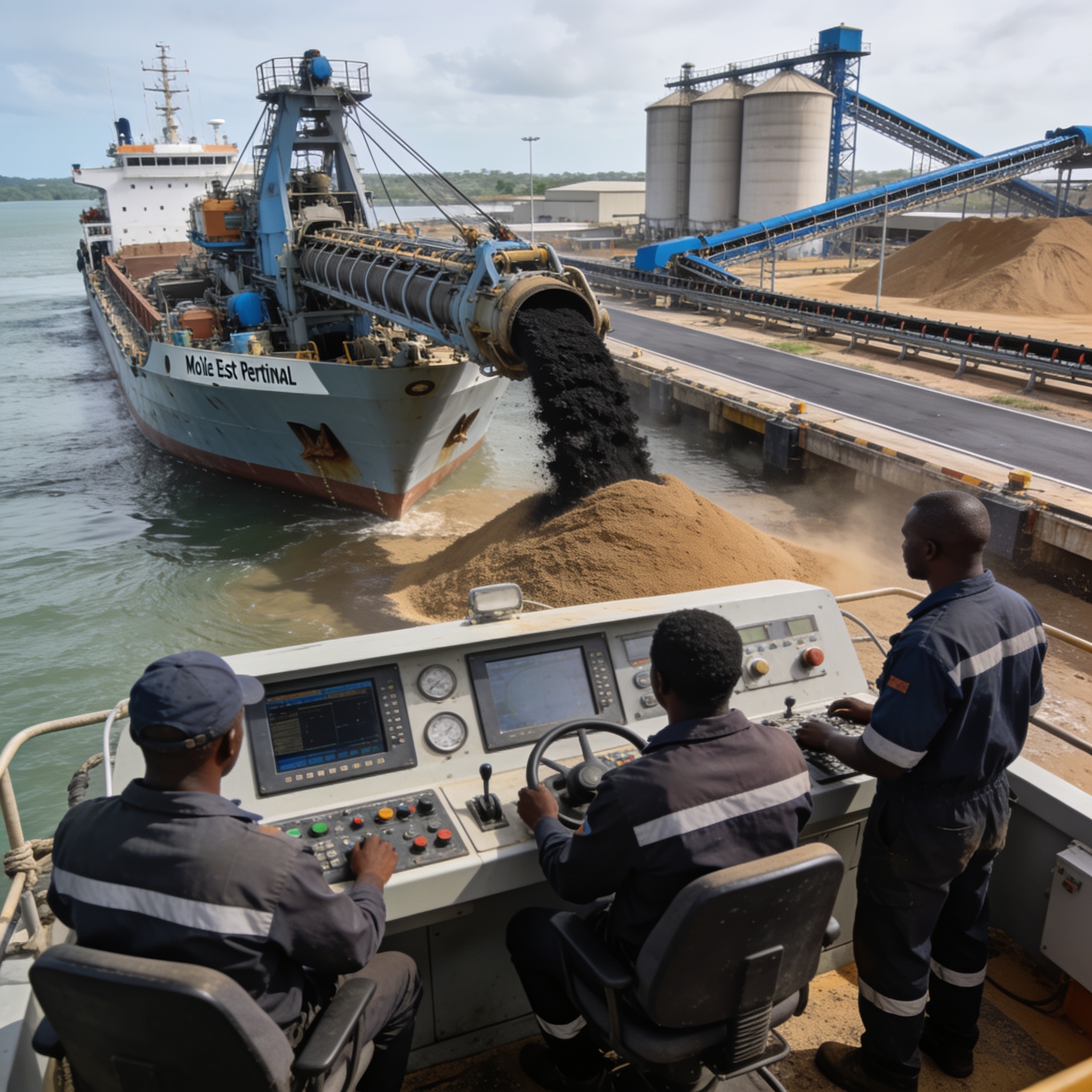Congo Terminal innove dans le dragage des sables bitumineux au Môle Est