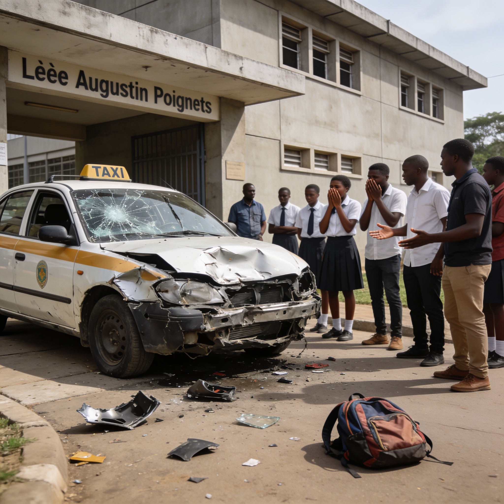 Drame après le BEPC : 4 morts dans un accident de taxi au lycée Augustin Poignet