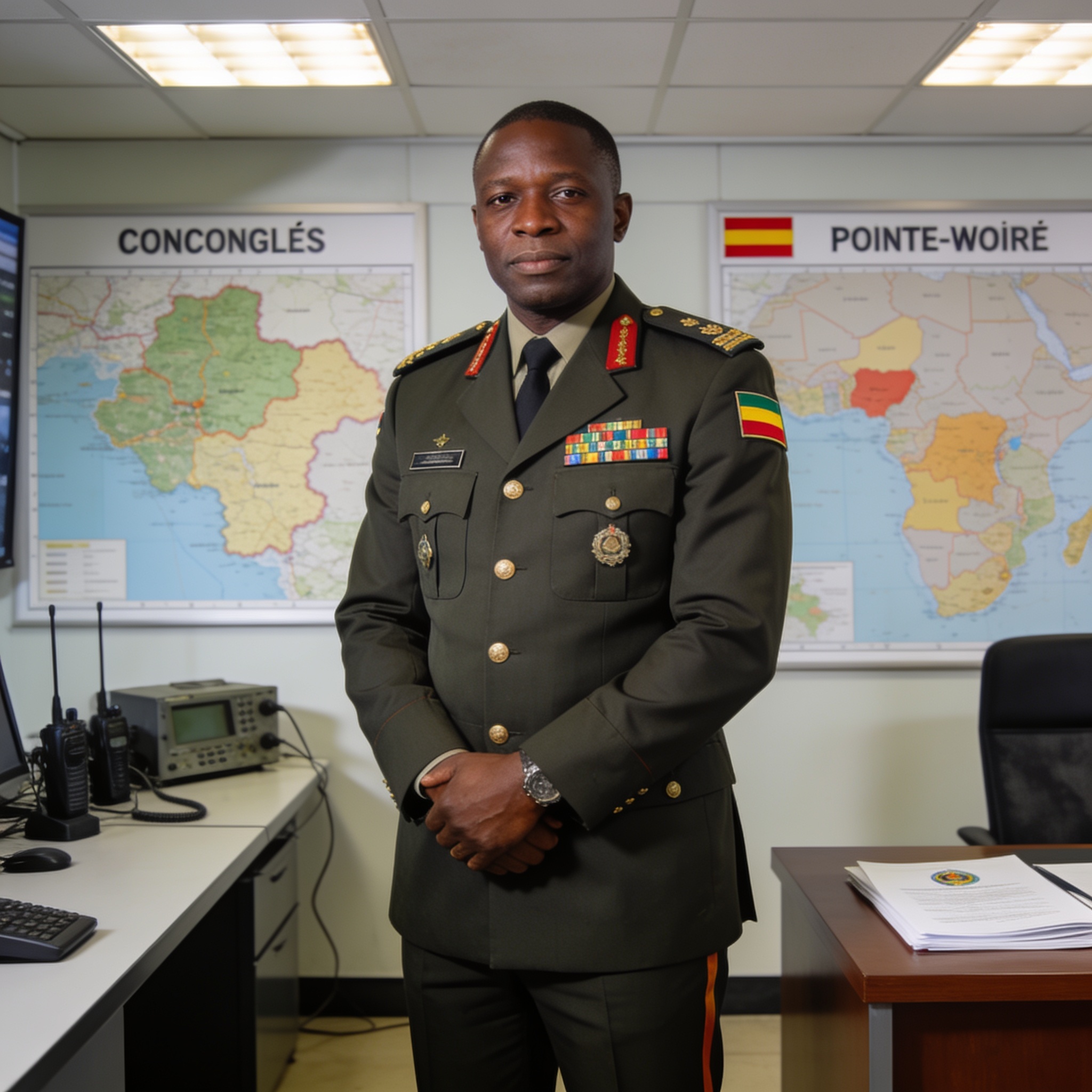 Pointe-Noire : le colonel-major Aimé Fred Auvrey Nianga prend la tête de la Zone militaire de défense n°1