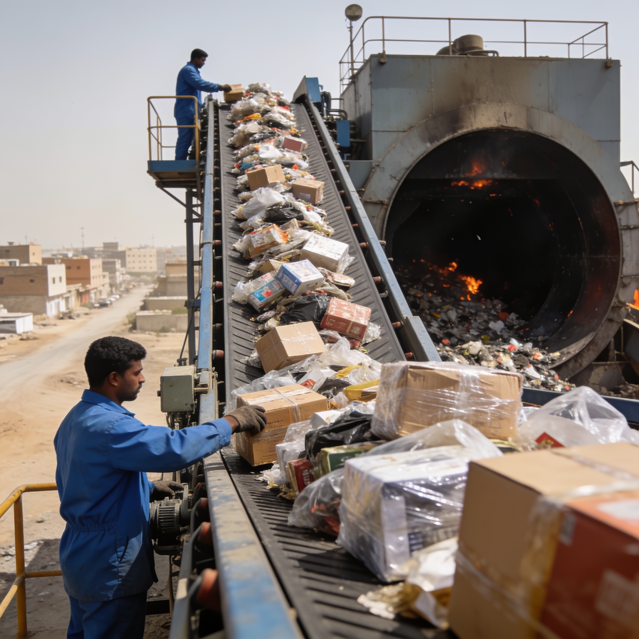 5 tonnes de produits impropres à la consommation incinérées